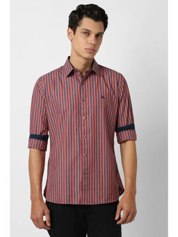 Van Heusen - Red Stripes Casual Shirt