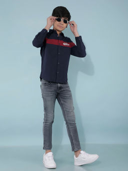 CRIMSOUNE CLUB - Boy's Black Stretchable Cotton Jeans