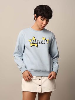 ONLY - Blue Printed Sweatshirt