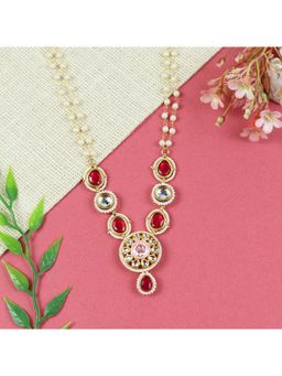 Asthetika Kids - Festive Kundan Stone Multi-Color Necklace