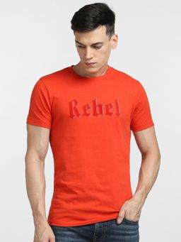Jack & Jones - Red Crew Neck T-shirt