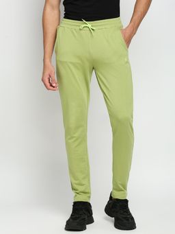 FITZ - Cotton Polyester Slim Fit French Terry Knit Joggers For Mens - Olive