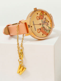Pipa Bella by Nykaa Fashion - Gold-Plated W Initial Watch Charm