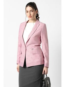 Van Heusen - Women Pink Print Blazer