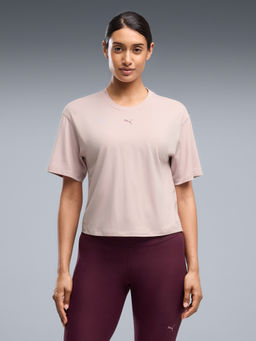 Puma - Cloudspun Womens Moisture-Control Oversized Pink T-Shirt