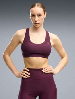 Puma - Cloudspun Womens Maroon Sports Training Bra