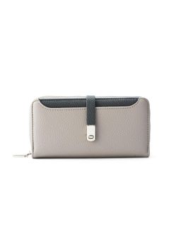 Lino Perros - Women Avril Dual Tone Grey Functional Wallet