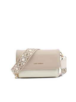 Lino Perros - Women Voyage Mini Boho Beige Sling Bag with Detachable Strap