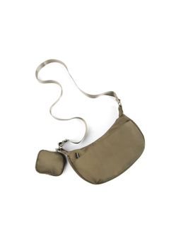 Lino Perros - Women Harper Chic Crossbody Olive Sling Bag with Pouch