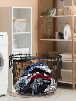 Metalsmith - Iron Powder Coated Storage Basket Wire Laundry Basket For Dirty Cloths