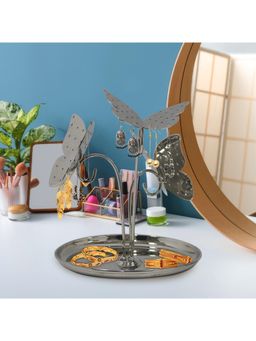 Metalsmith - Decorative Butterfly Jewellery Stand with Tray