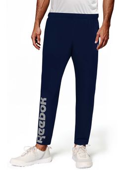 Reebok - Men Navy Blue All Day Mesh Layer Woven Trackpant