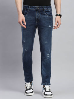 Monte Carlo - Mens Blue Light Wash Slim Fit Jeans