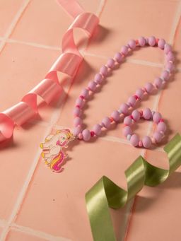 JEWELZ - Vibrant Purple Unicorn Pendant Necklace Jewellery Set for Kids