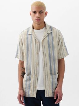 GAP - Vertical Striped Double-Pocket Shirt