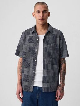 GAP - Navy Blue Camp Collar Shirt