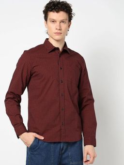 GAP - Spread Collar Mini-Check Shirt