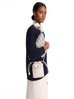 Longchamp - White Le Pliage Xs Bucket Bag