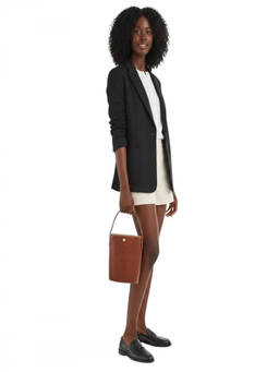Longchamp - Brown Epure Small Bucket Bag