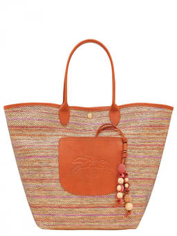 Longchamp - Orange Le Pliage Large Tote