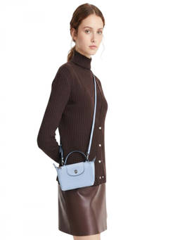Longchamp - Light Blue Le Pliage XS Crossbody Bag