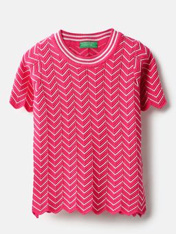United Colors of Benetton - Pink Woven Regular Fit Top