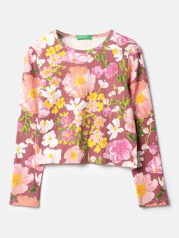 United Colors of Benetton - Pink Floral Regular Fit Top