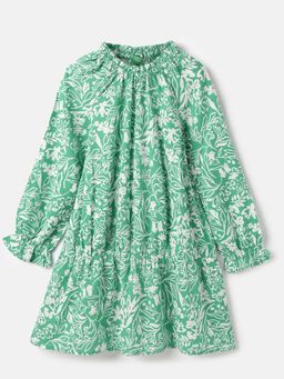 United Colors of Benetton - Green Floral Regular Fit Dress