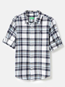 United Colors of Benetton - Multi-Color Checks Regular Fit Shirt