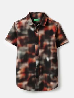 United Colors of Benetton - Brown Printed Regular Fit Shirt