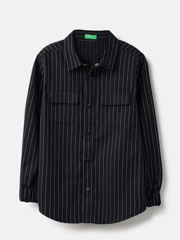 United Colors of Benetton - Black Stripes Regular Fit Shirt