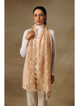 Shaza - Pashmina Chantilly Stole Gold