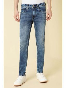 Allen Solly - Men Blue Solid Skinny Fit Jeans