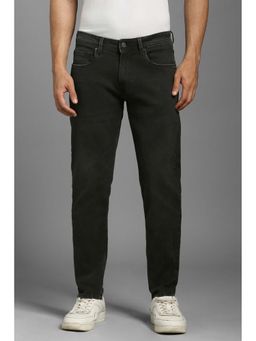 Louis Philippe - Men Black Solid Regular Fit Jeans