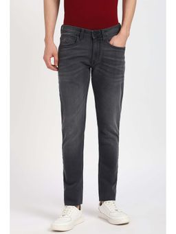 Peter England - Men Grey Solid Slim Fit Jeans