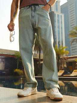 Campus Sutra - Men Blue Solid Regular Fit Jeans