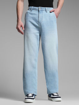 Jack & Jones - Blue High Rise Loose Fit Jeans