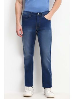 Allen Solly - Men Blue Regular Fit Mid Wash Jeans