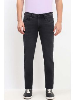 Allen Solly - Men Black Skinny Fit Light Wash Jeans