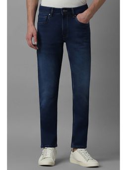 Louis Philippe - Men Navy Dark Smart Fit Jeans