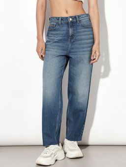 ONLY - Women Straight Fit Mid-Rise Blue Jeans