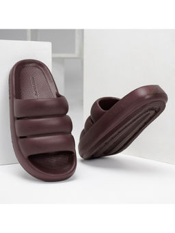 Red Tape - Women Solid Wine Sliders