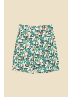 Allen Solly - Boys Multi-Color Printed Shorts
