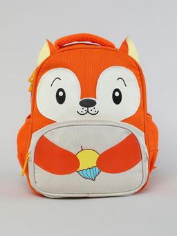 KIDLINGSS - Cartoon Face Design Backpack - Orange