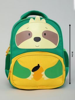 KIDLINGSS - Cartoon Face Design Backpack - Green