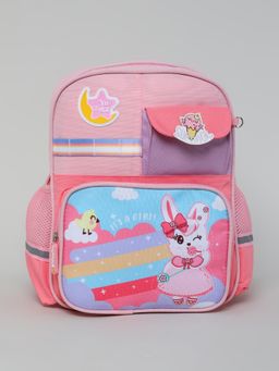 KIDLINGSS - Bunny Rabbit Printed Backpack - Pink