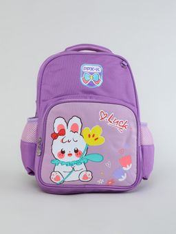 KIDLINGSS - Bunny Rabbit & Flower Printed Backpack - Purple