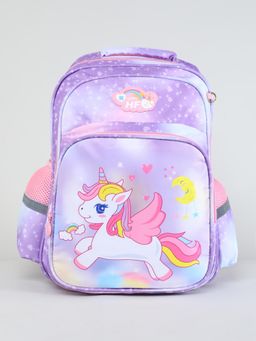 KIDLINGSS - Flying Unicorn Printed Backpack - Purple
