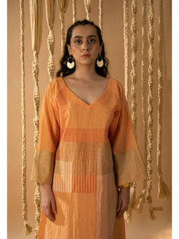 Banana Labs - Aurum Block Orange Dress