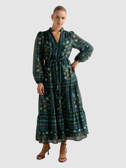 Forever New - Tara Printed Midi Dress With Belt